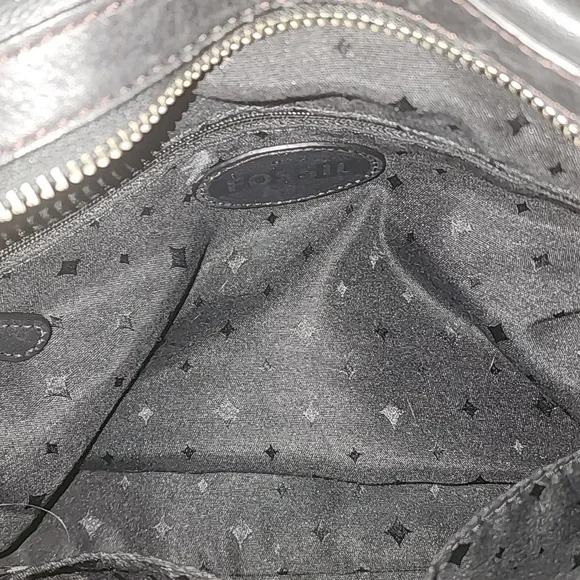 Leather Fossil Satchel - Picture 7 of 8